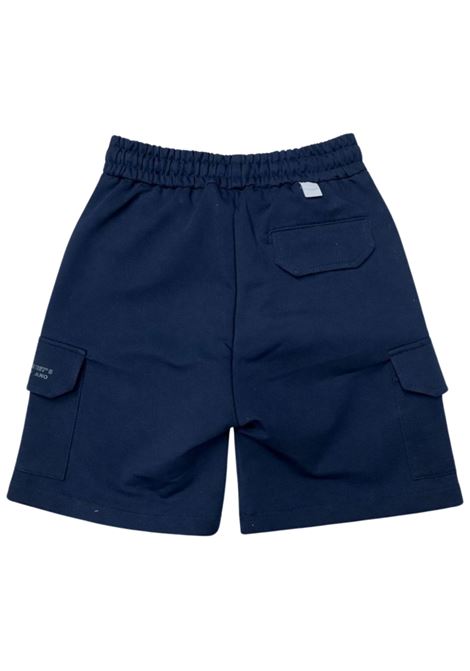 Blue cotton Bermuda shorts for children Paolo Pecora | PPPP4019/MABLU